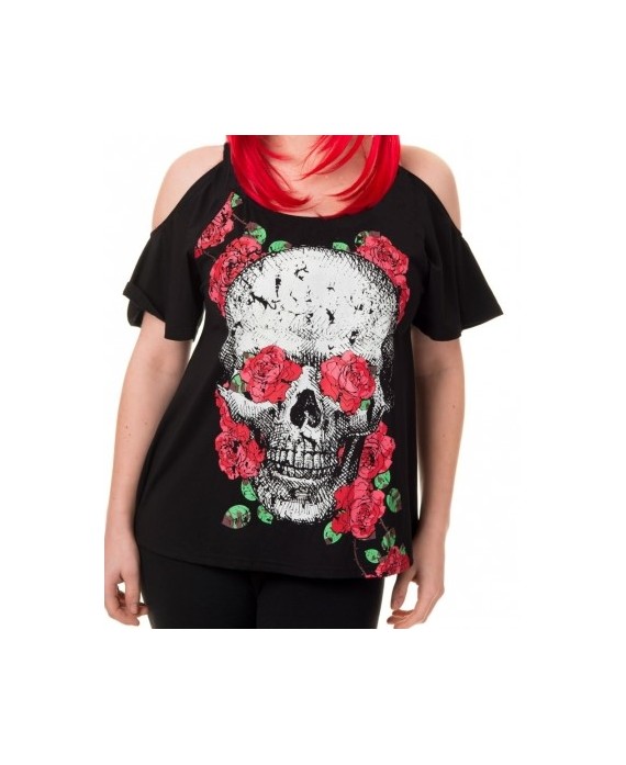 Camiseta Skull Roses