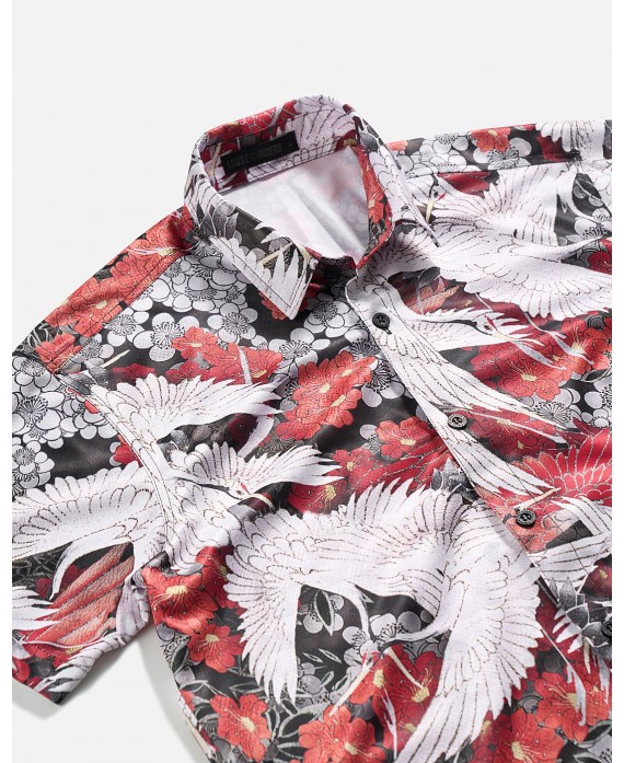 Camisa Aloha Crane